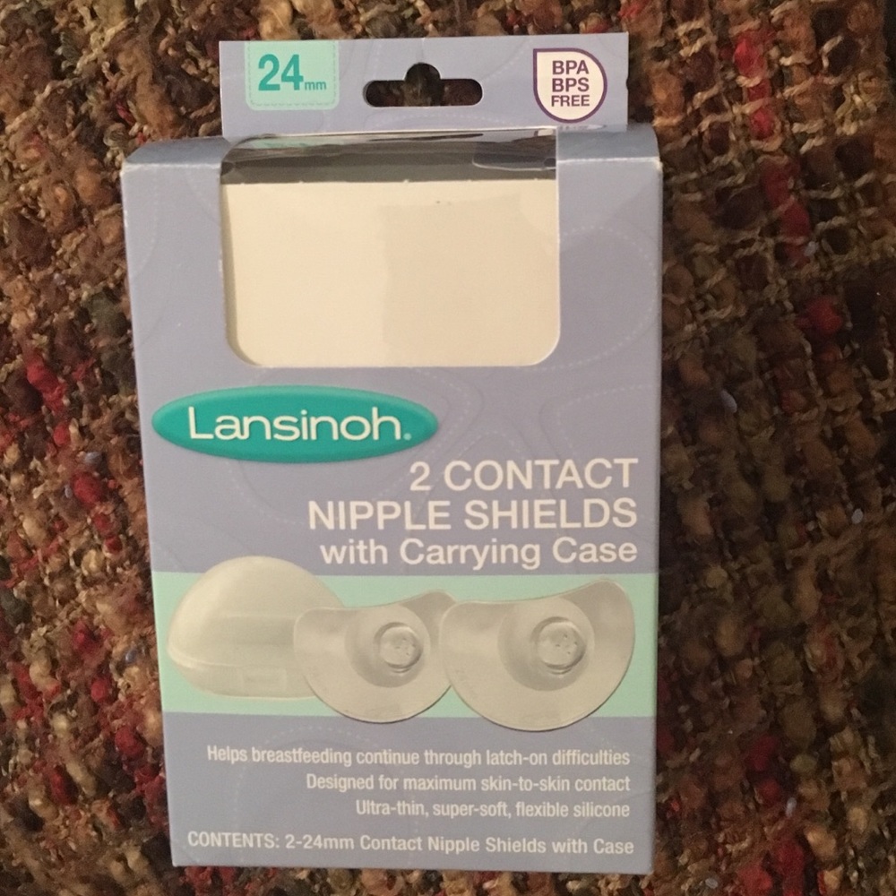 Lansinoh 24mm Nipple Shields with Carrying Case